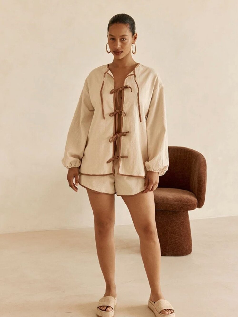 SABO Palmona Top and Shorts Set